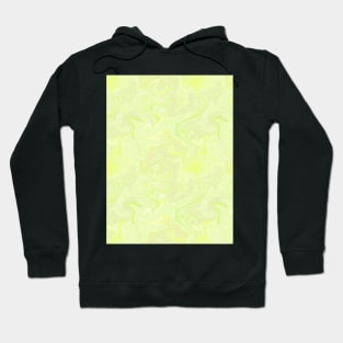 Pastel Yellow Green Silk Marble - Digital Liquid Paint Hoodie